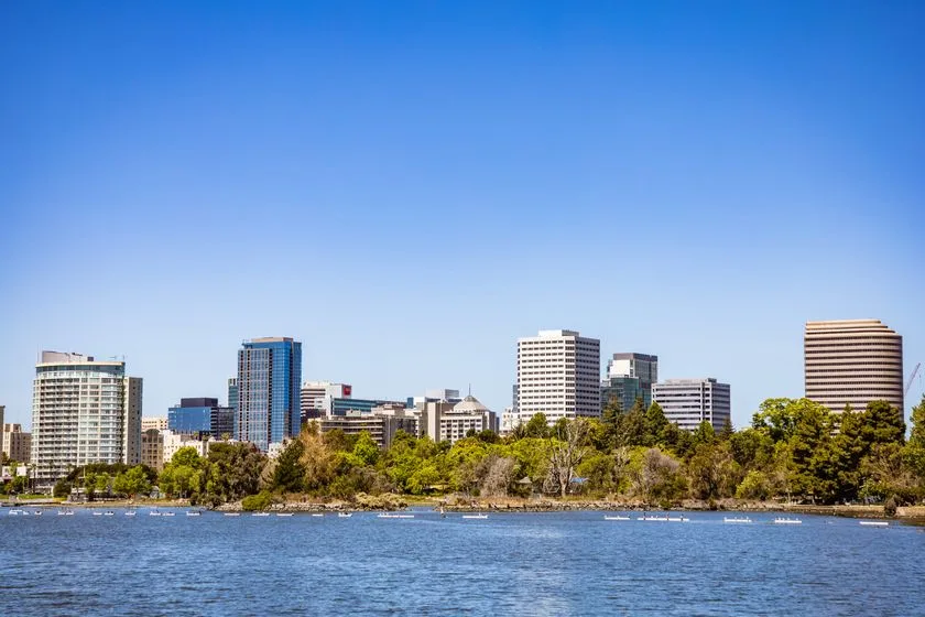 An image of Oakland super imposed with the text "Oakland"