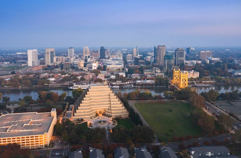 An image of Sacramento super imposed with the text "Sacramento"