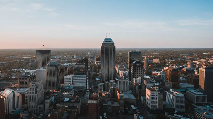 An image of Indianapolis super imposed with the text "Indianapolis"