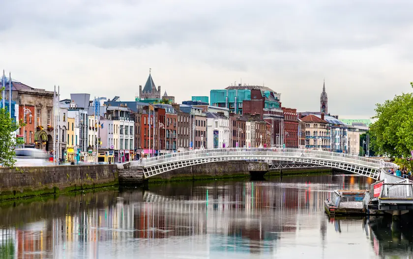 An image of Dublin super imposed with the text "Dublin"
