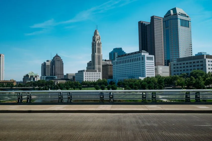 An image of Columbus super imposed with the text "Columbus"