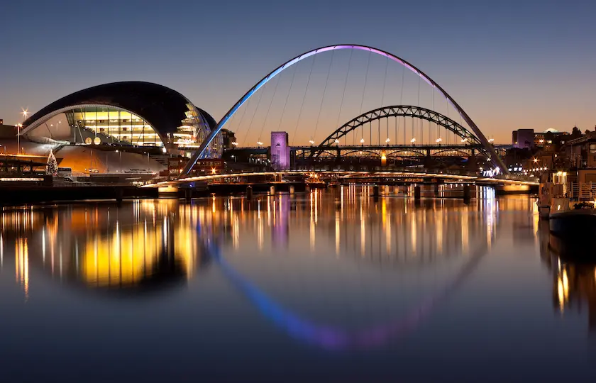 An image of Newcastle Upon Tyne super imposed with the text "Newcastle Upon Tyne"