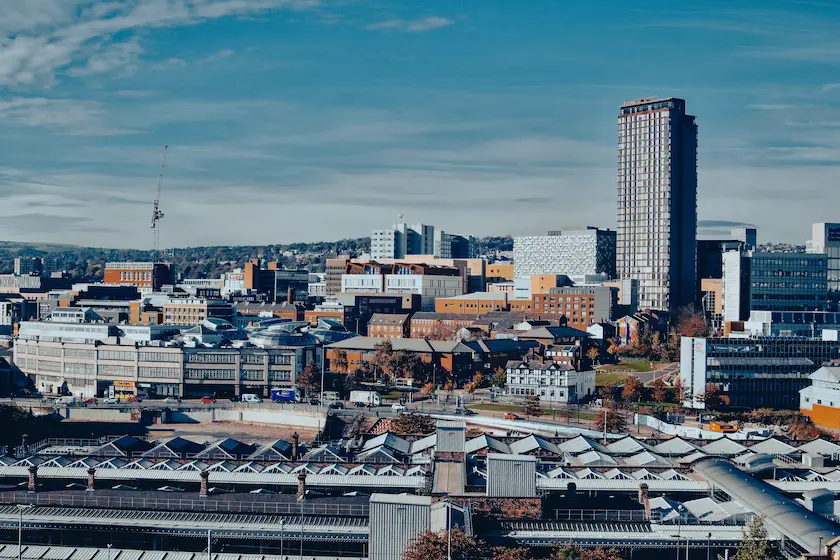 An image of Sheffield super imposed with the text "Sheffield"